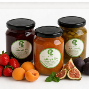 نصف كيلو -  مربيات طبيعية منزلية من فواكه طازجة